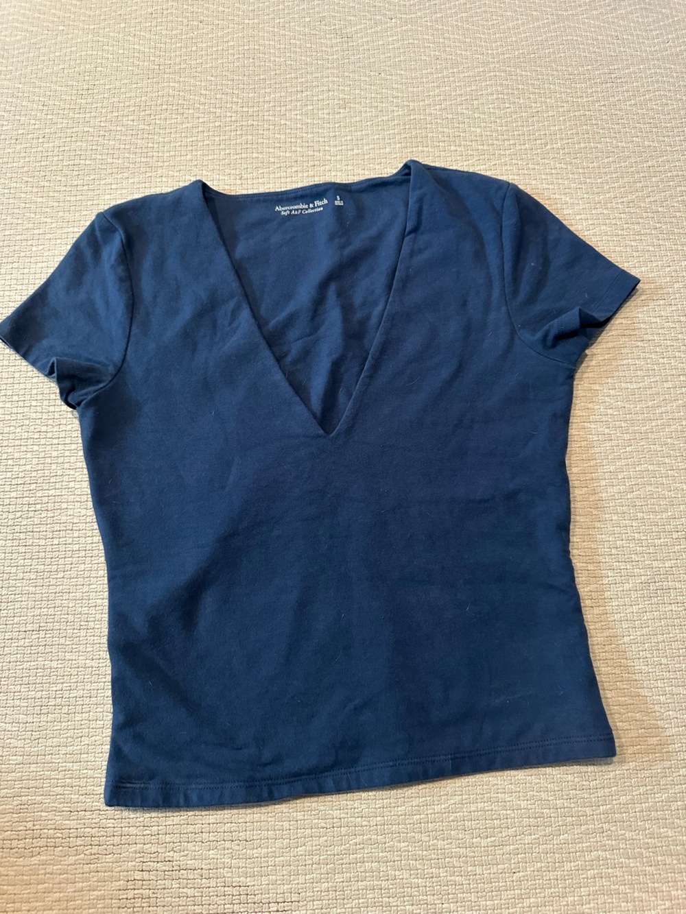 Abercrombie & Fitch Plunge V-Neck Top- double lined